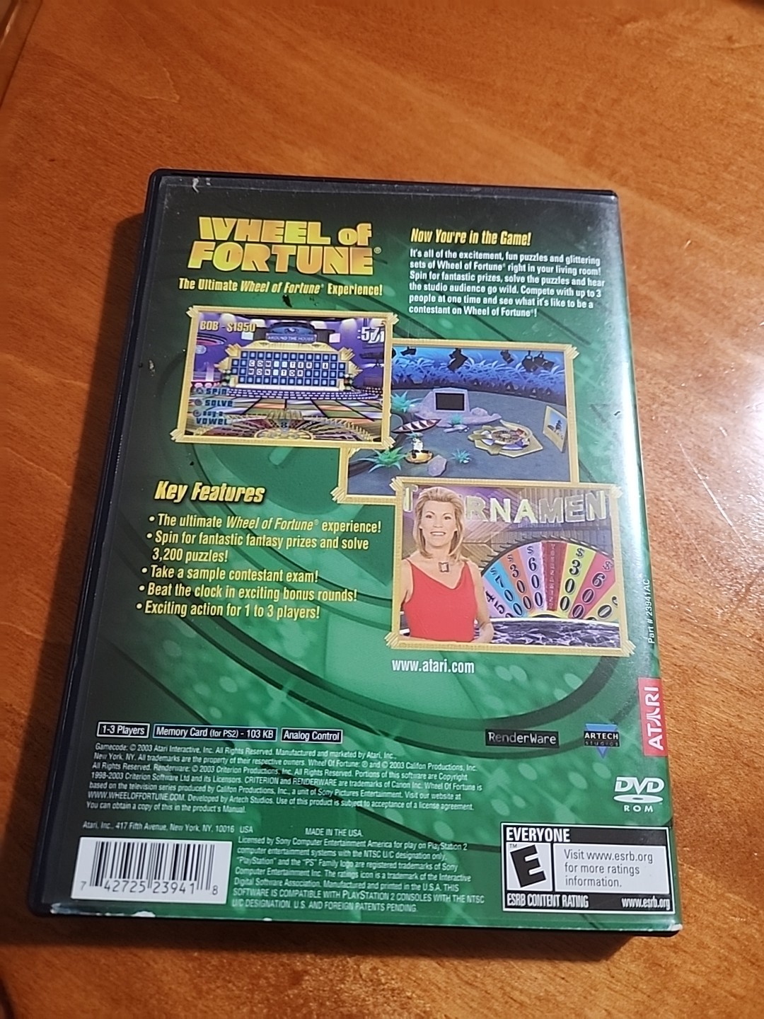 Wheel of Fortune (PlayStation 2 PS2) CIB COMPLETE & TESTED