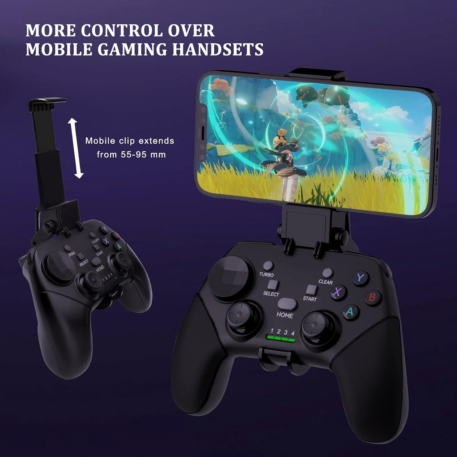 Wireless Mobile Gaming Controller Gamepad for Iphone/Android/Ipad/Pc/Switch/Ps4/