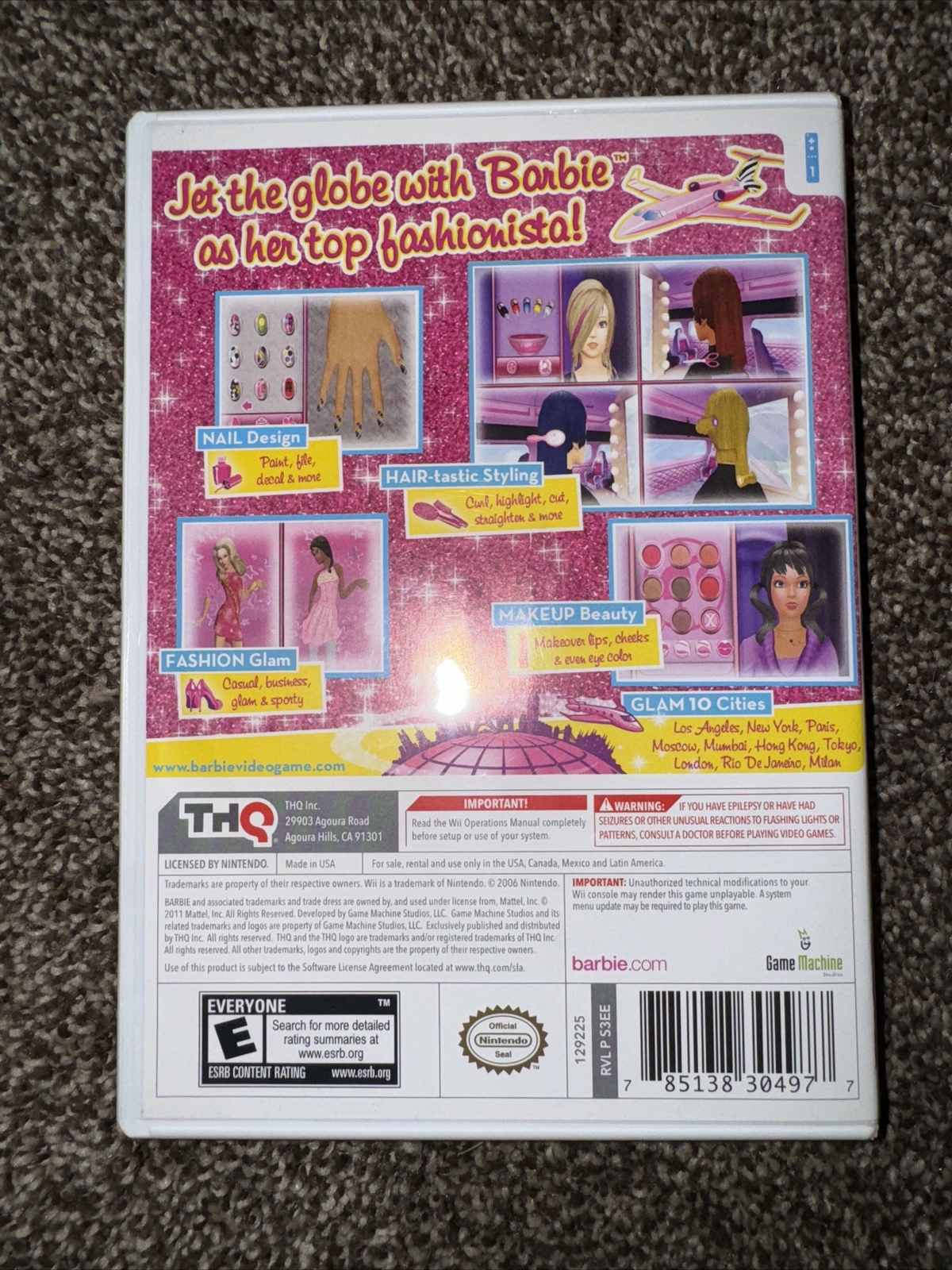 Barbie: Jet, Set & Style (Nintendo Wii, 2011)