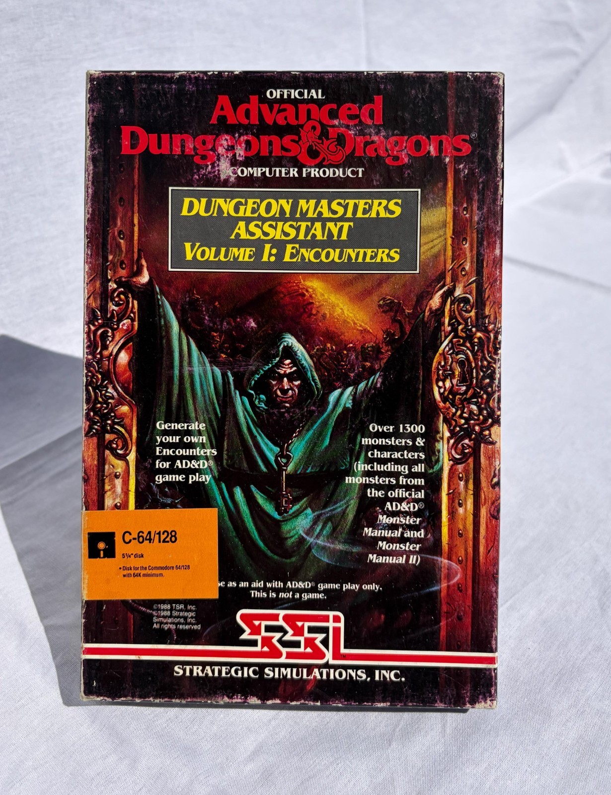 ADVANCED DUNGEONS & DRAGONS: DUNGEON MASTERS ASSISTANT For Commodore 64 by SSI