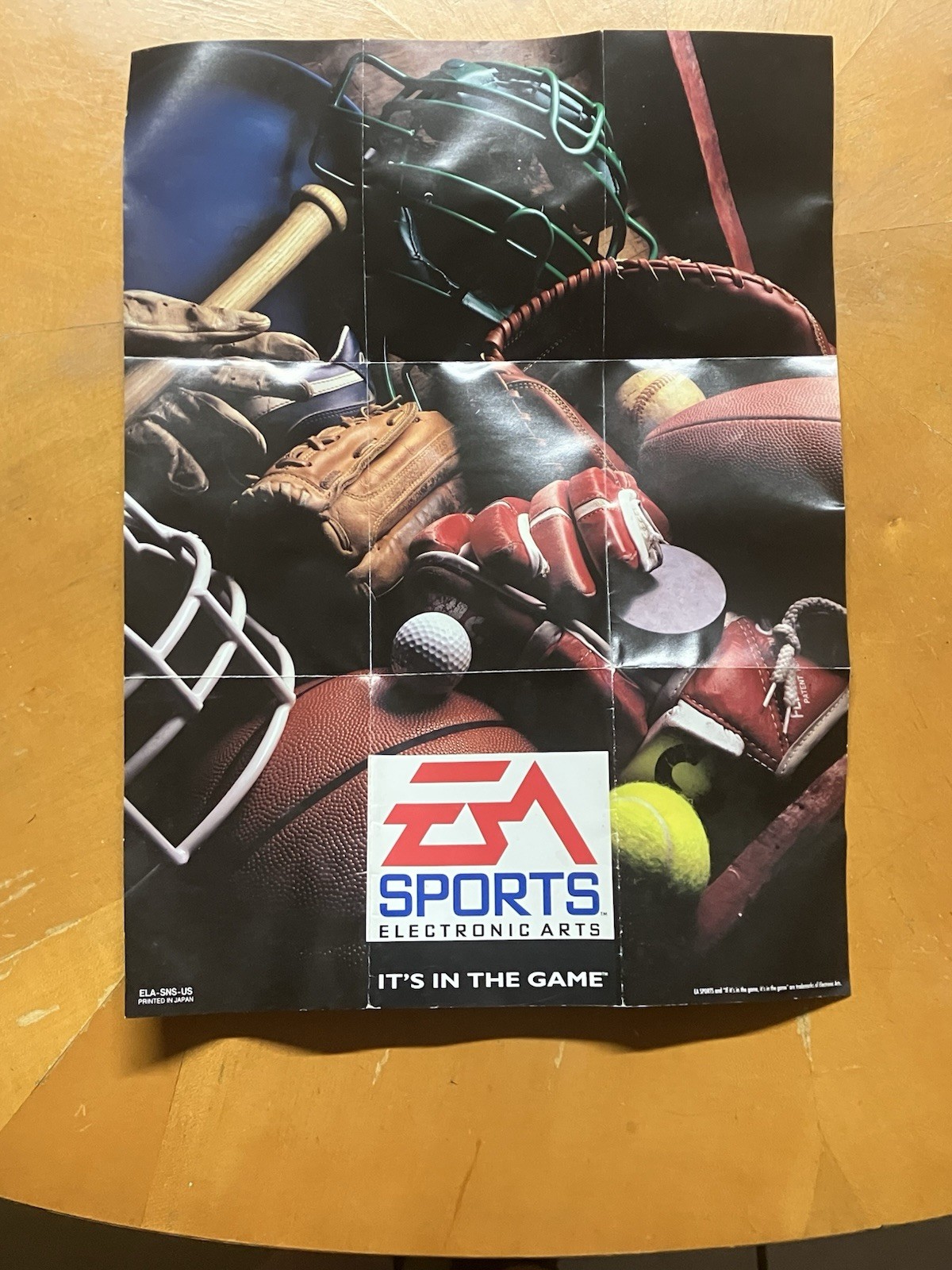 Vintage 1994 EA Sports Championship Lineup Poster Insert SNES Genesis Authentic