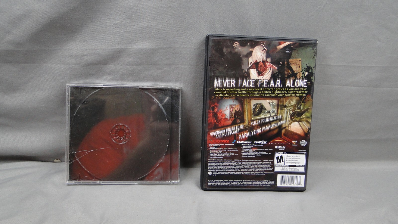 Fear Perseus Mandate First Encounter Assault Recon PC CD ROM Game Fear 3 Bioware