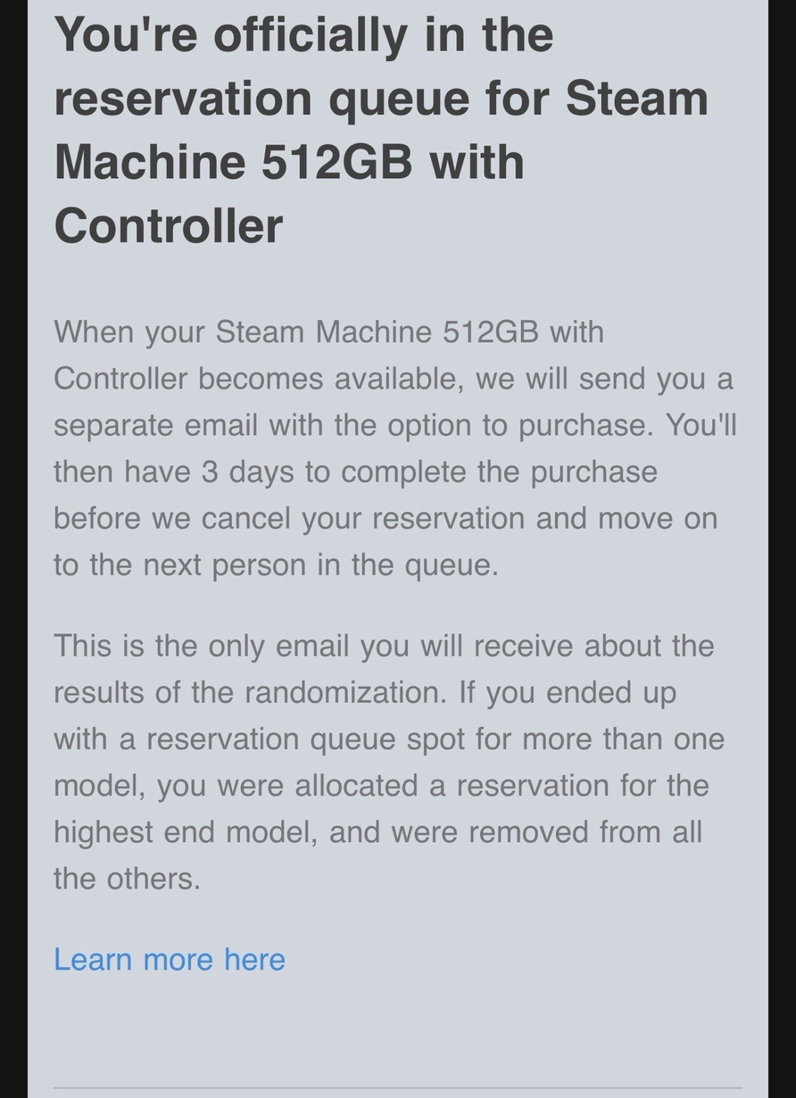 Steam Machine 512GB + Controller Preorder Queue Confirmed Brand New FAST SHIP