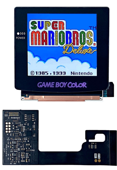 Game Boy Color FunnyPlaying Q5 1.0 2.0 2.5D Laminated IPS Kit Gameboy Color GBC