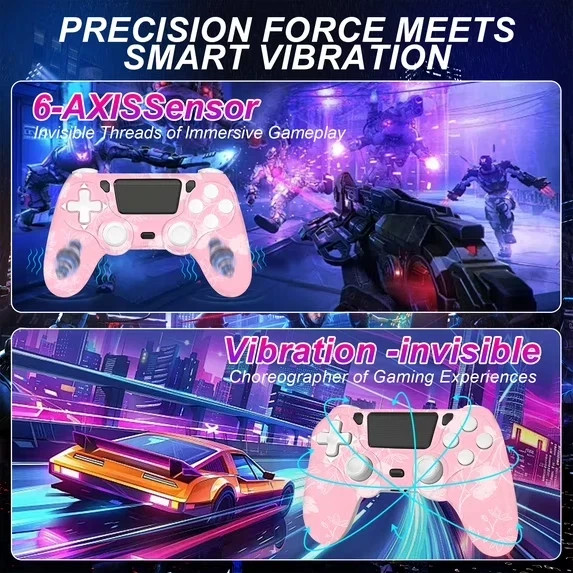 Wireless Controller Bluetooth Gamepad compatible to PlayStation4 P4 Multi-color