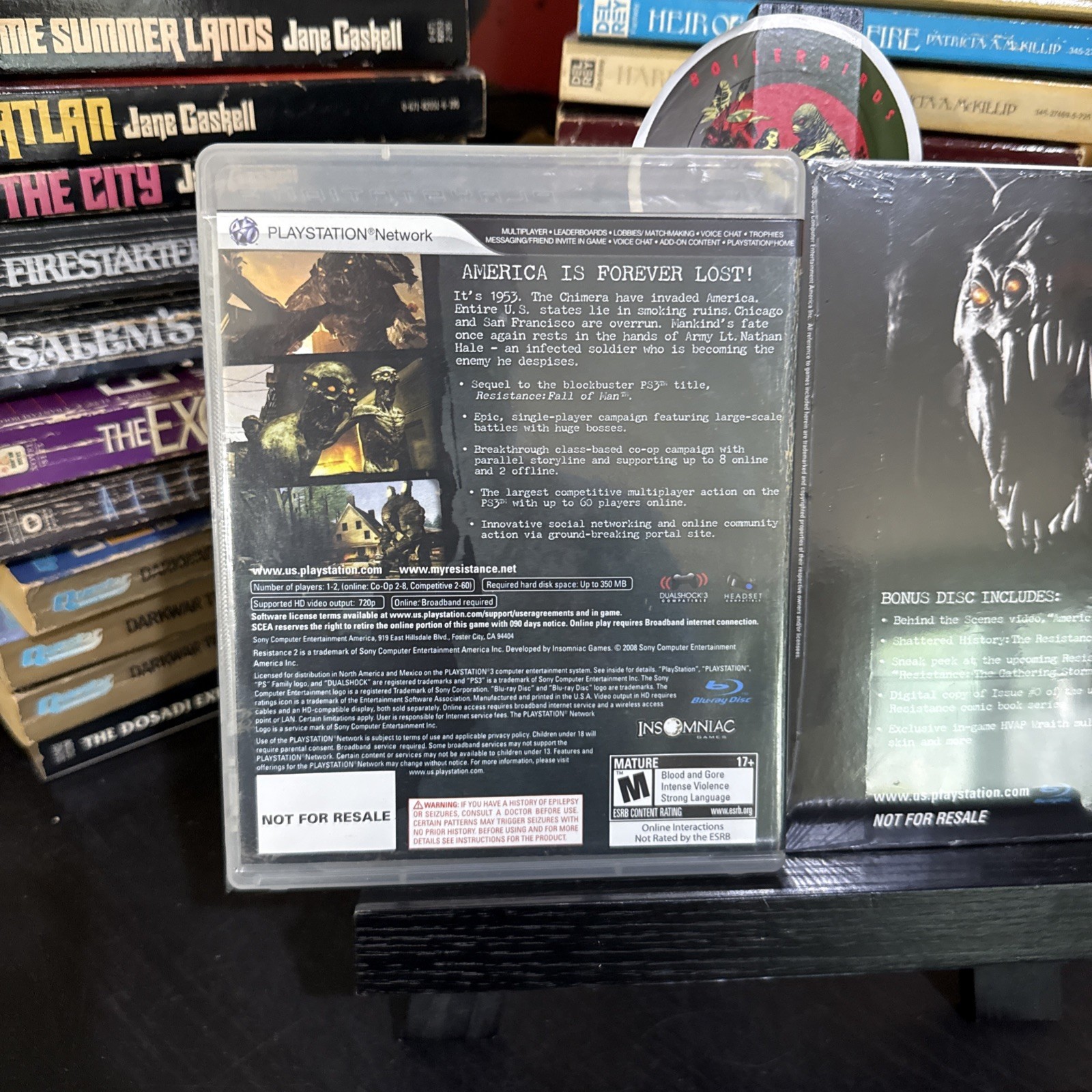 PS3 Resistance 2 Collector’s Edition Bonus Disc Sealed NO Figure
