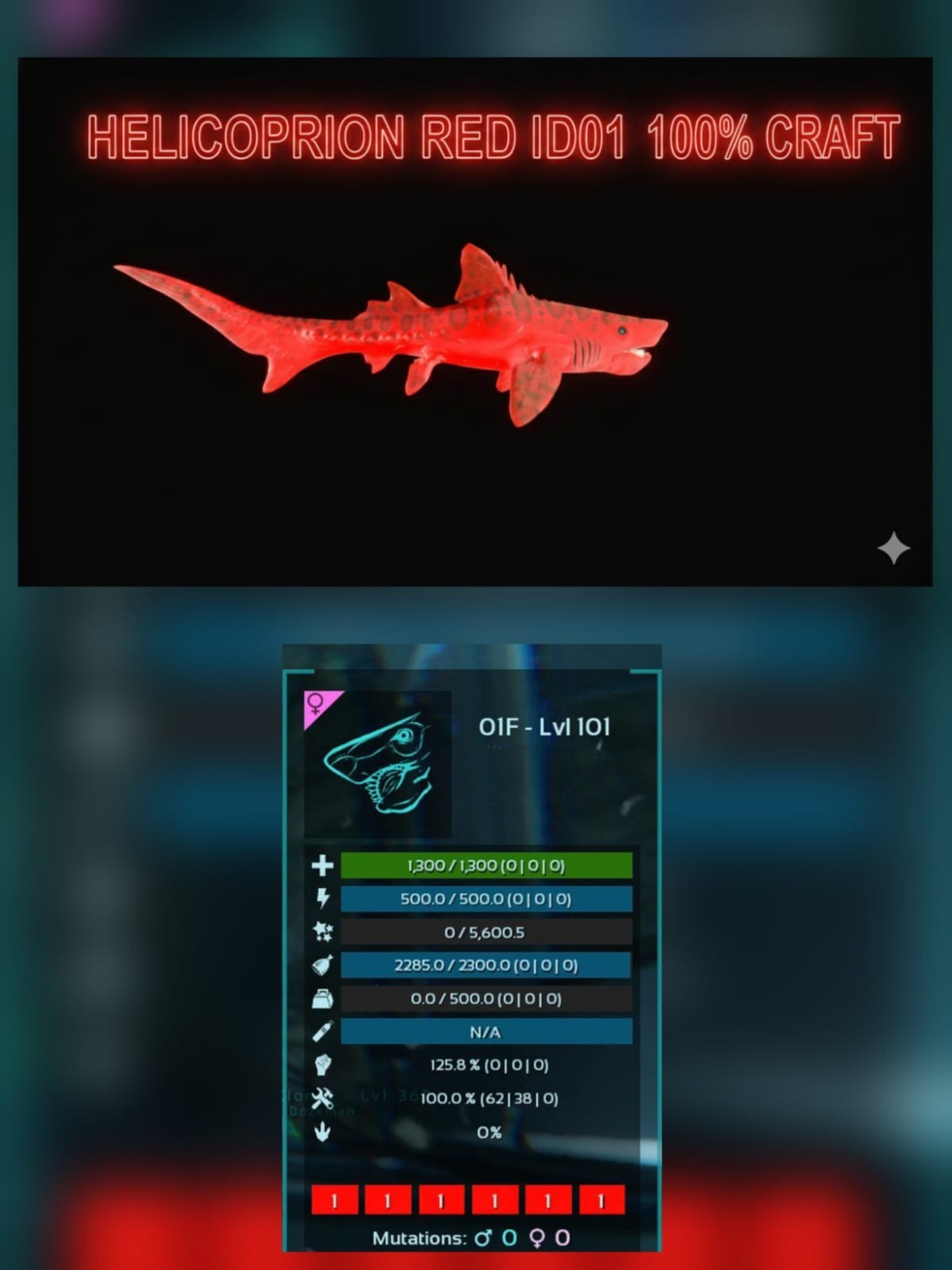 Helicoprion Eggs 90% Craft Full color Ark Ascended Pve Official PC/XBOX/PS5