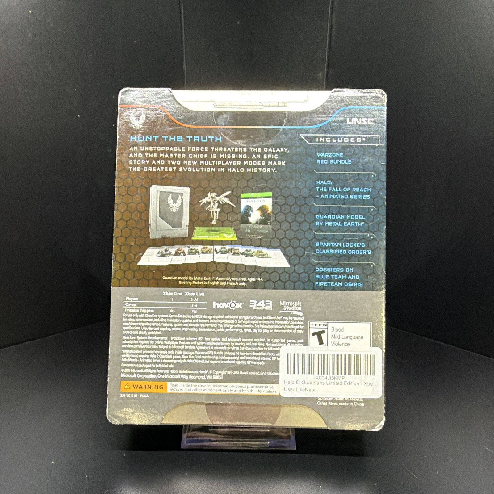 Halo 5: Guardians Limited Edition Xbox One T-Teen Shooter, Halo Series new inbox