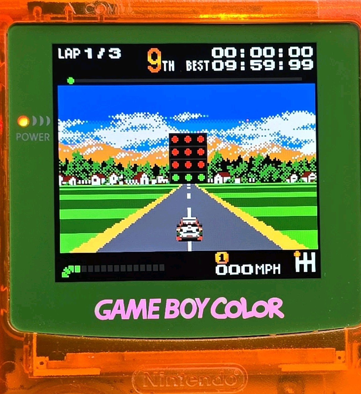 Top Gear Pocket Racing Nintendo Game Boy Color Rumble Works Battery Cover