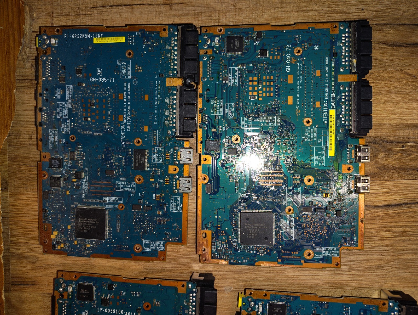 Sony PS2 Slim Motherboard Lot Of 4 Various Models No AV Power Part Or Repair