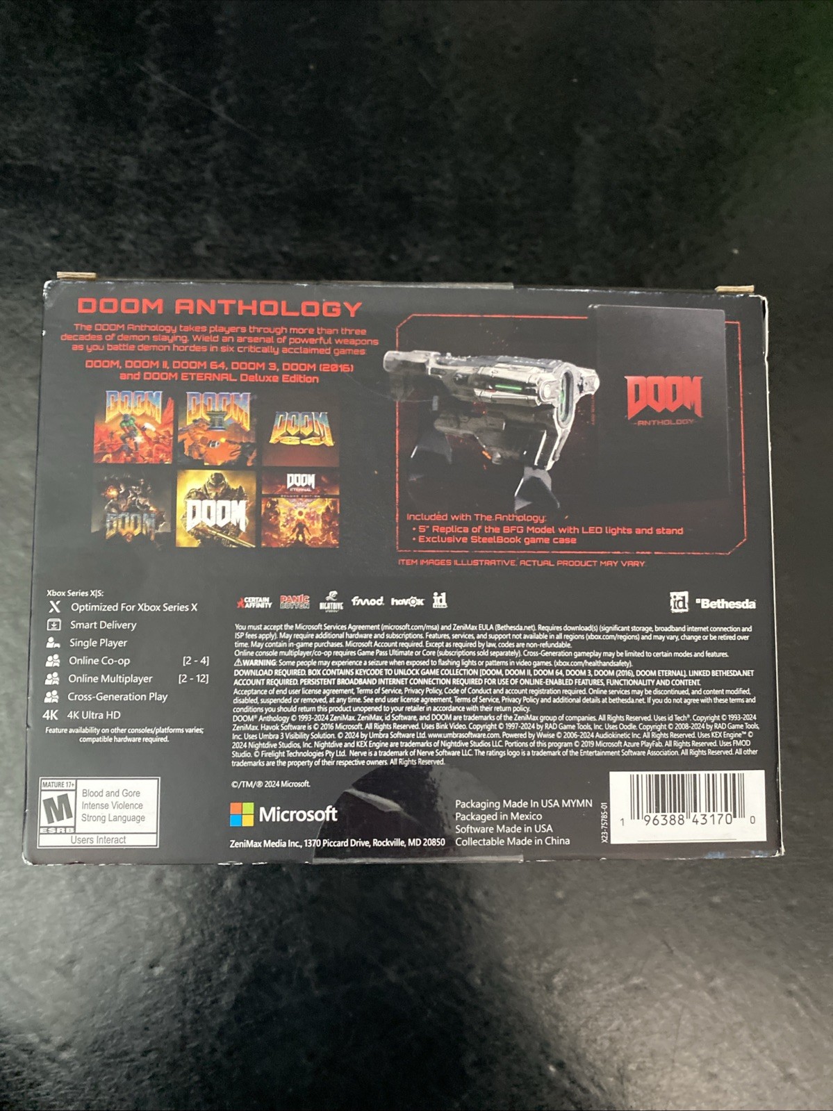 DOOM Anthology COLLECTORS EDITION Xbox Series X & Xbox One BRAND NEW & SEALED