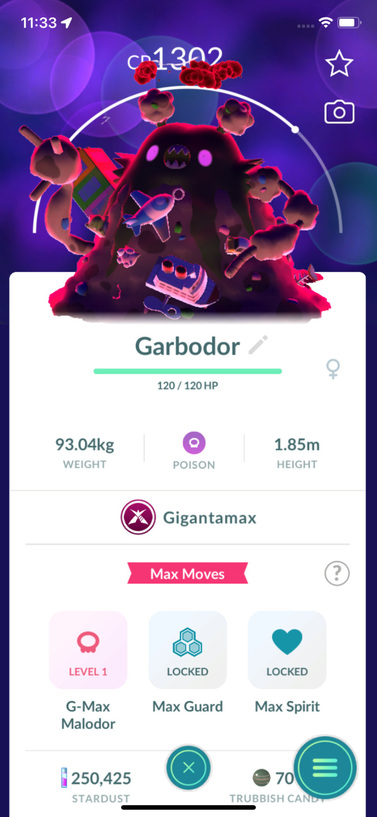 Garbodor Gigantamax ! Registered or Unregistered ! 30 Days Friendship !