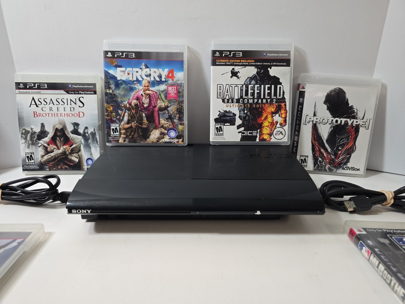 PlayStation 3 Super Slim 250GB Console 8 GAME MEGA BUNDLE! TESTED! SHIPS FREE🔥