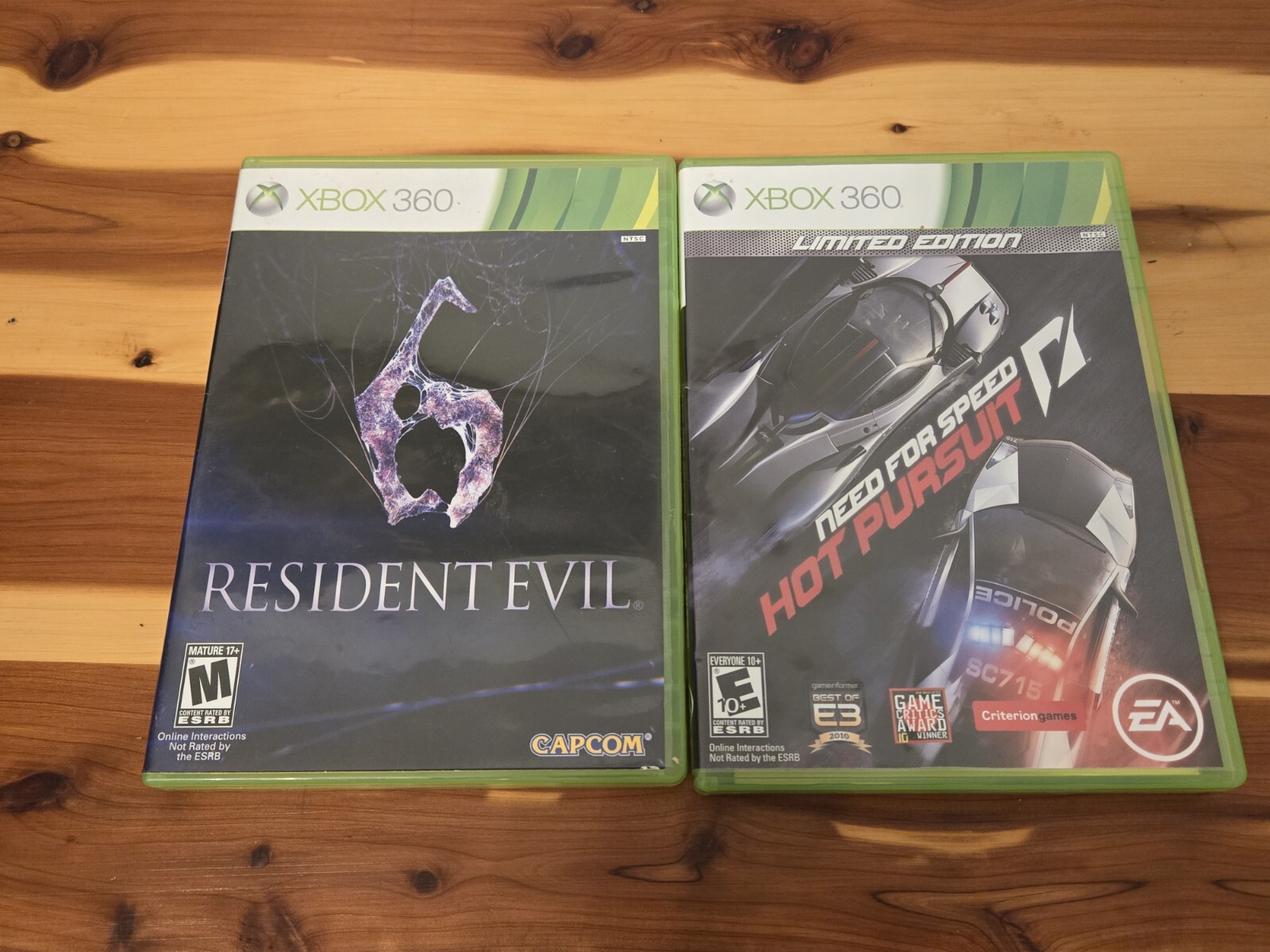 Lot of Resident Evil 6 And Need For Speed Hot Pursuit Xbox 360 – Tested!