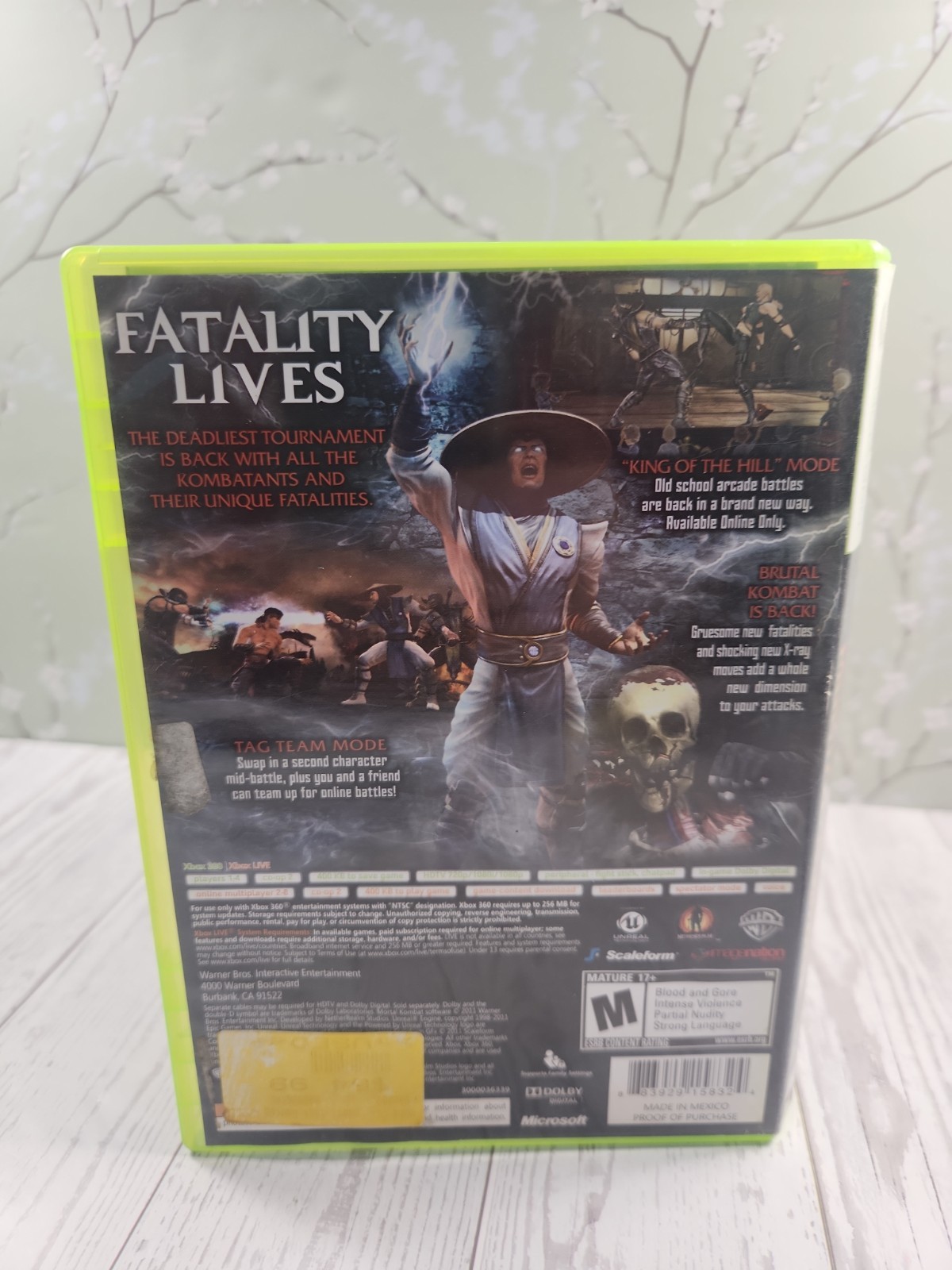 Mortal Kombat (Microsoft Xbox 360, 2011) CIB Tested Working