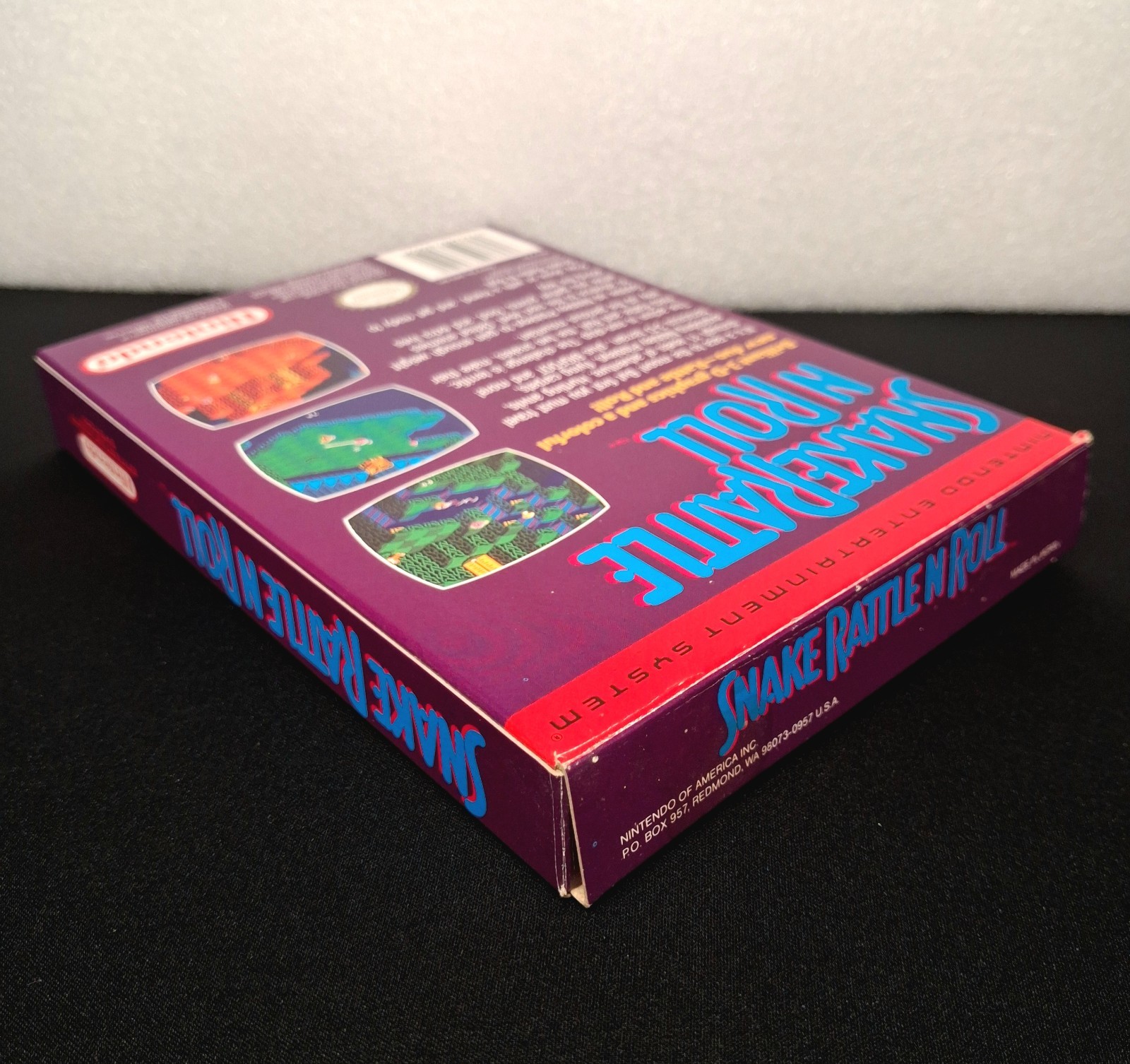 Snake Rattle n Roll (Nintendo NES, 1990) Box Only Very Good Condition
