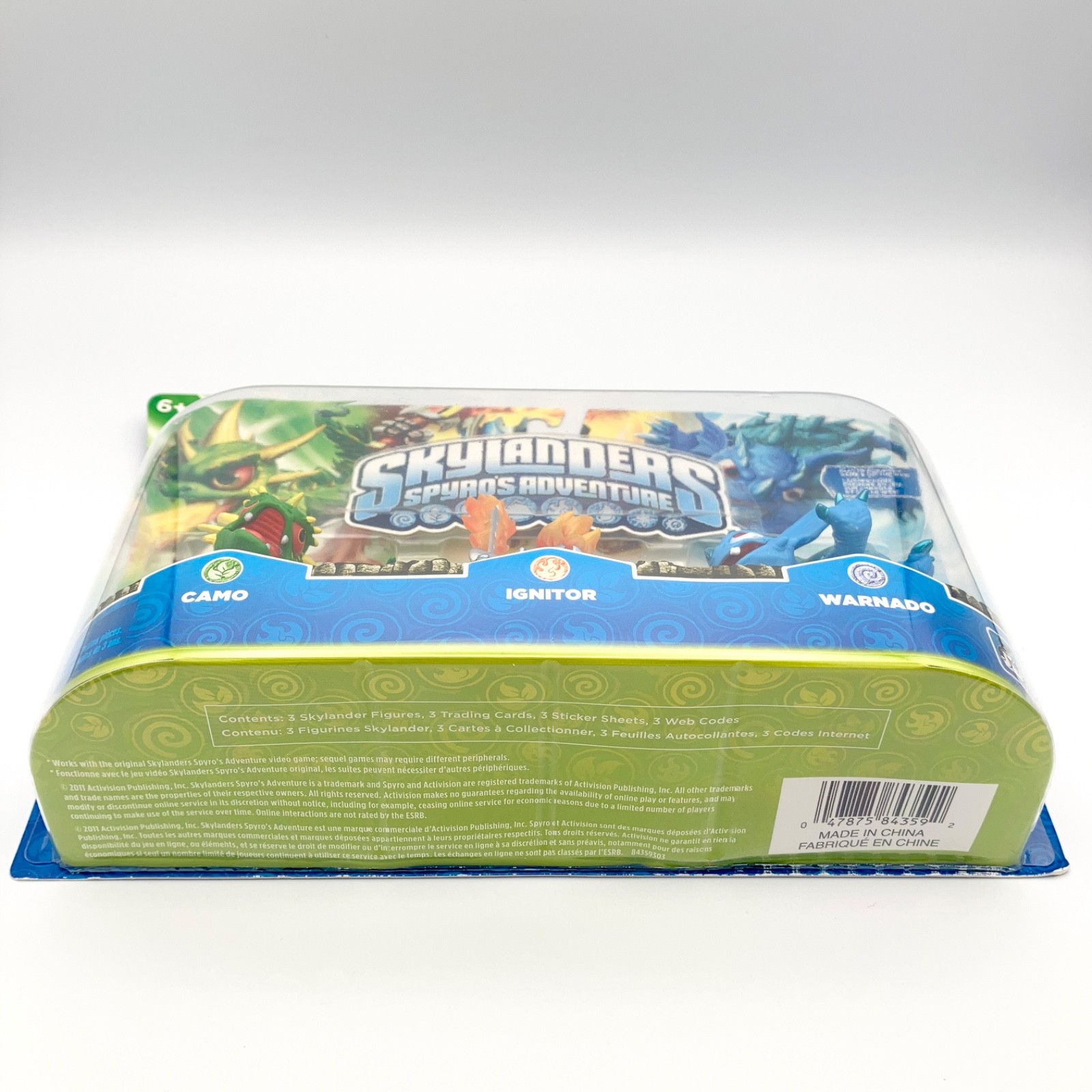 Skylanders Spyros Adventure 3 Pack Camo Ignitor Warnado Figures NEW