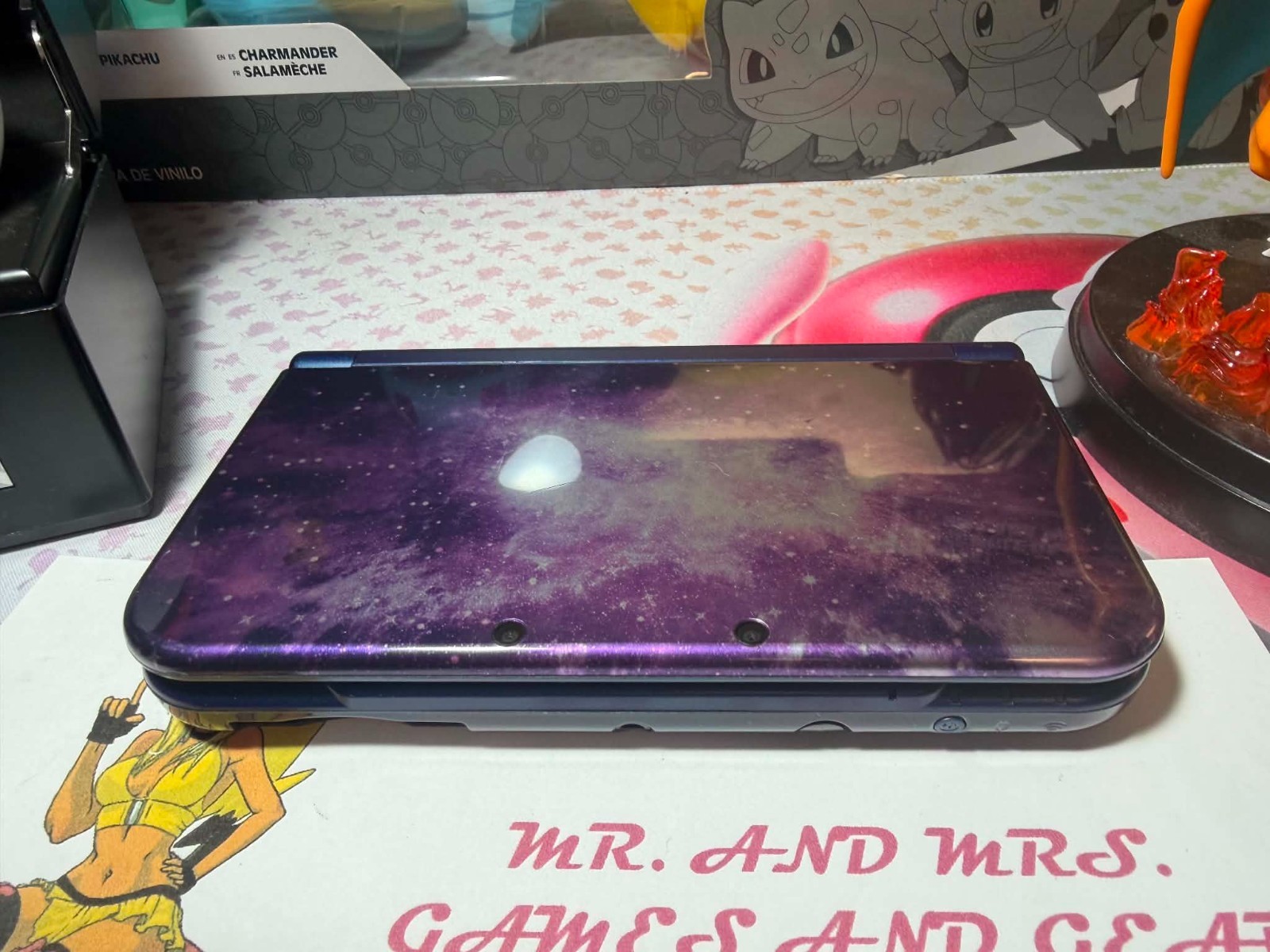 Nintendo 3DS XL Galaxy Edition Handheld System – Purple Used Very Nice Shape