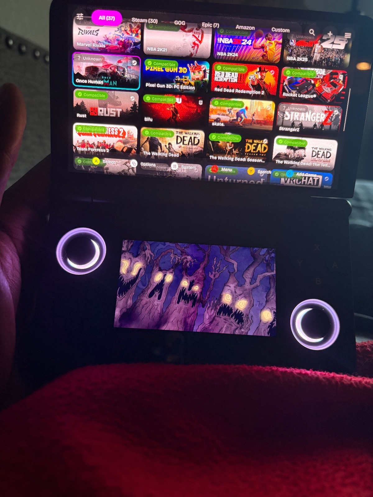 Ayn Thor Pro 12gb Ram /256gb Storage Android Handheld Gaming Console Black