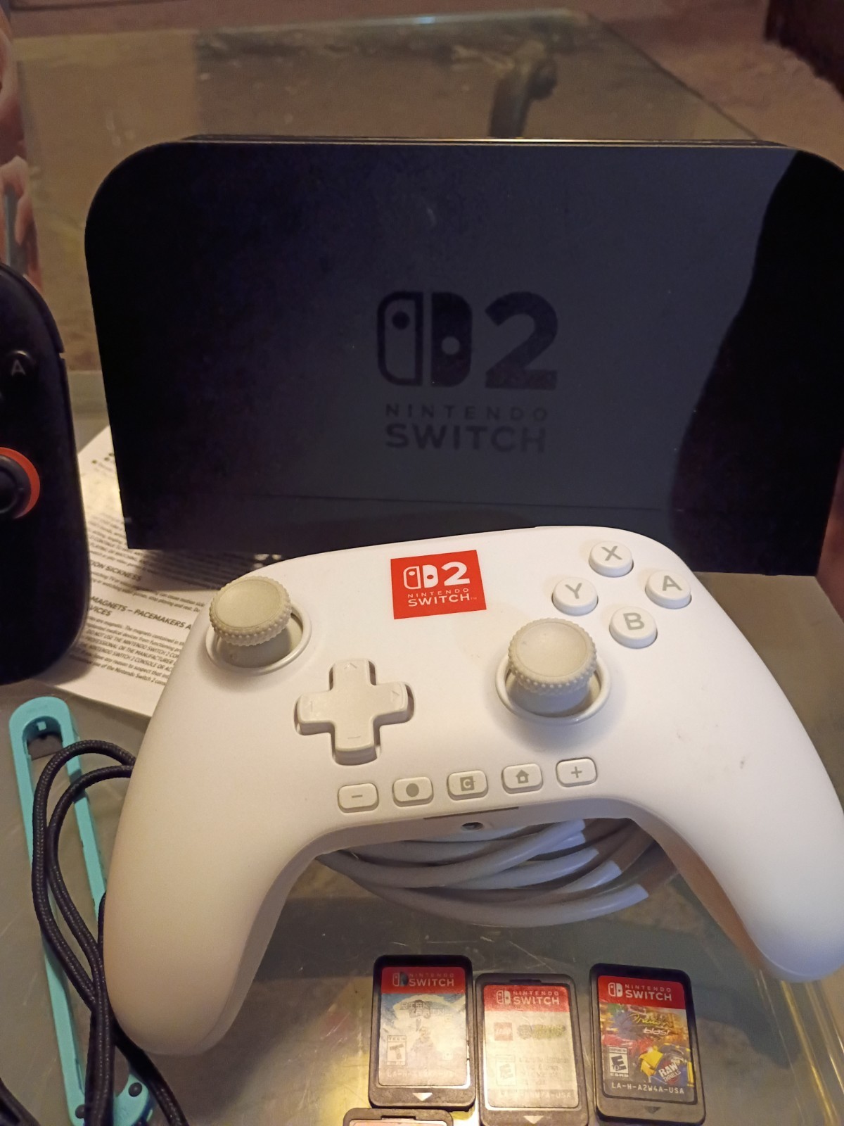 Nintendo Switch 2 Bundle Dock Joycons 7 Games Pro Controller