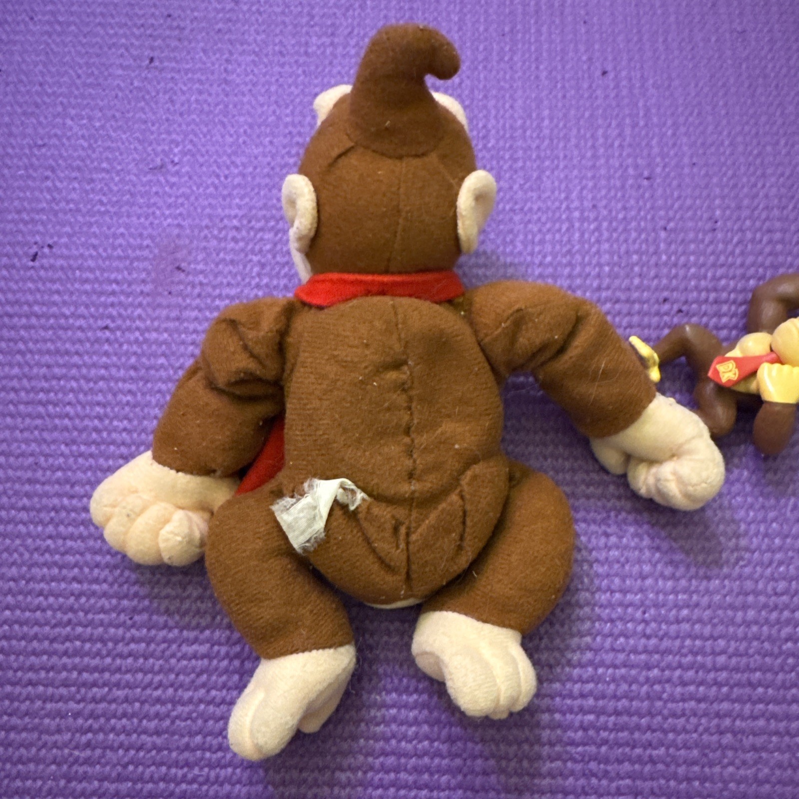 Vintage 1997 BD&A Nintendo Donkey Kong 64 Beanie Bean Bag Plush + Figure