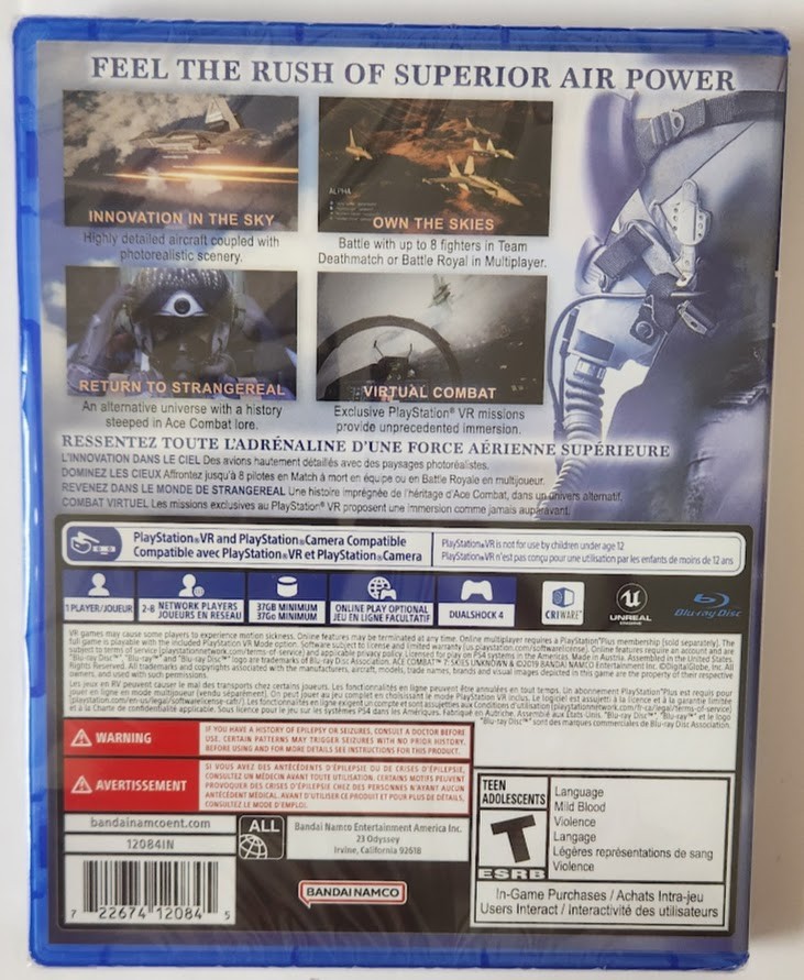 Ace Combat 7: Skies Unknown PS4 Brand New Game (2019 Simulation)