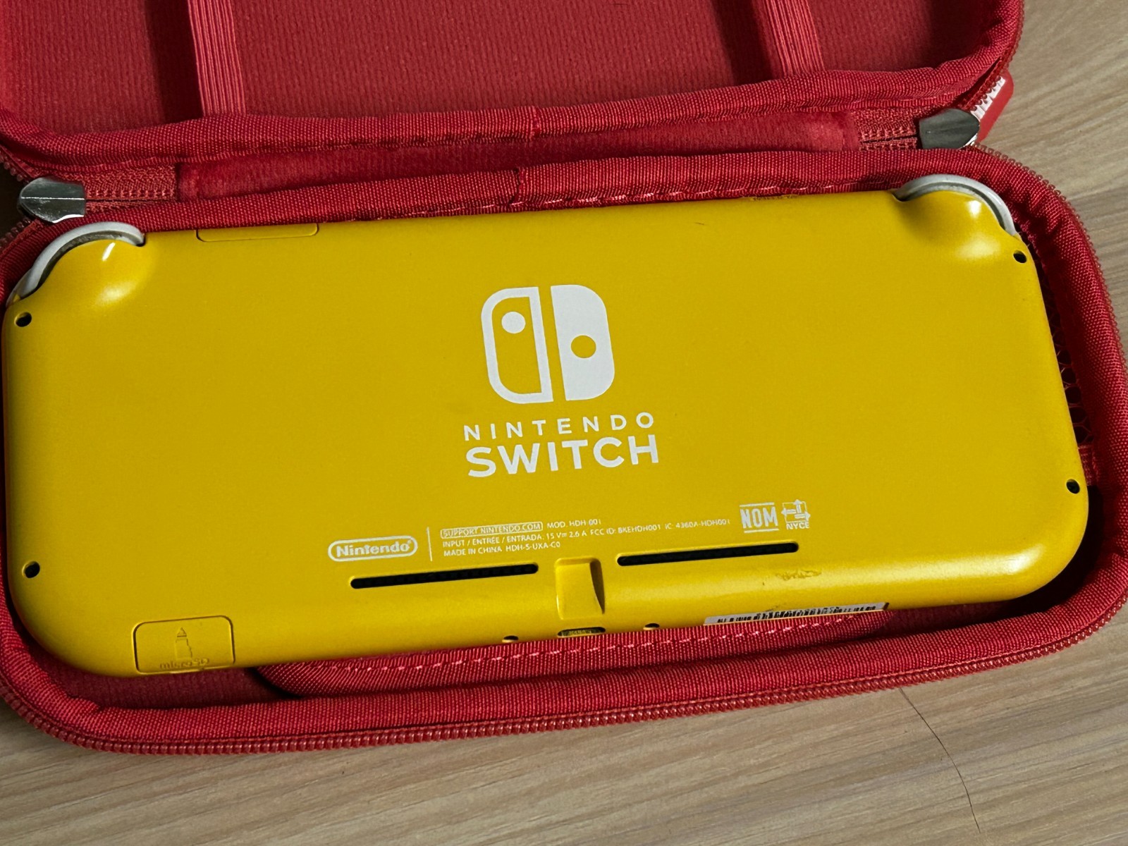 Nintendo Switch Lite Yellow Handheld Console 32GB Custom Sticks OEM Charger