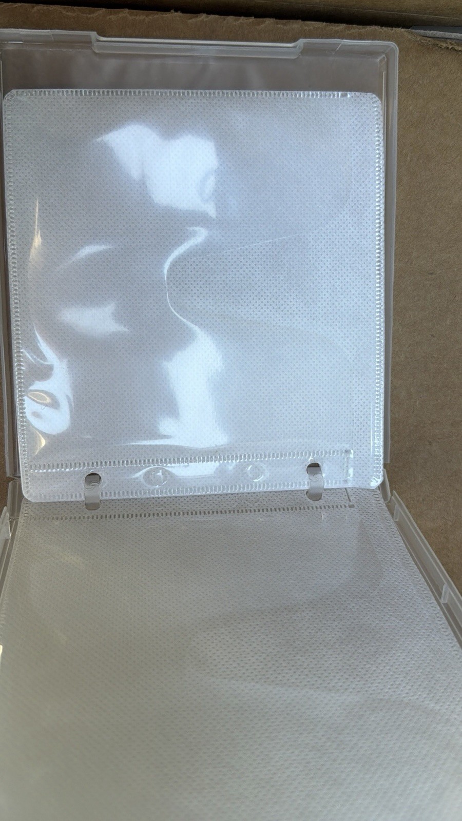 NES Clear Plastic Hard Clamshell Case Unbranded Nintendo Holds 8 CDs