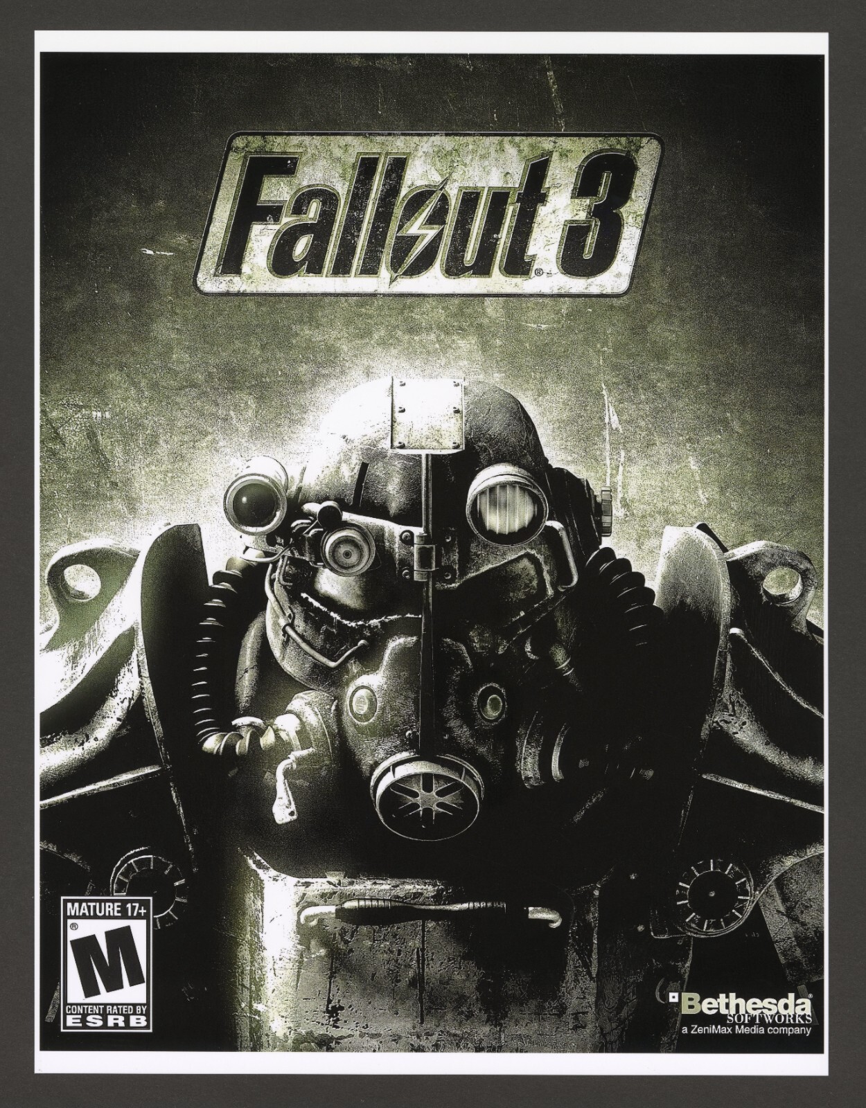 Fallout 3 Xbox 360 One PC PS3 PS4 PS5 PC Game Small Glossy Art Print Poster