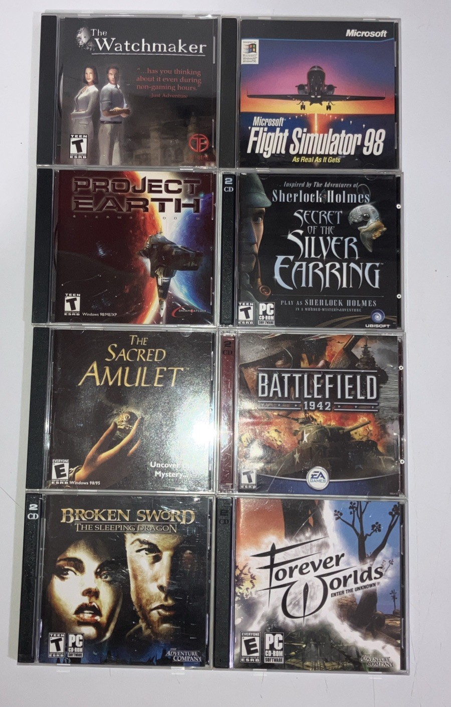 PC Game Lot of (49) Discs, and CD-ROM Games. Very Nice! Years of playing.