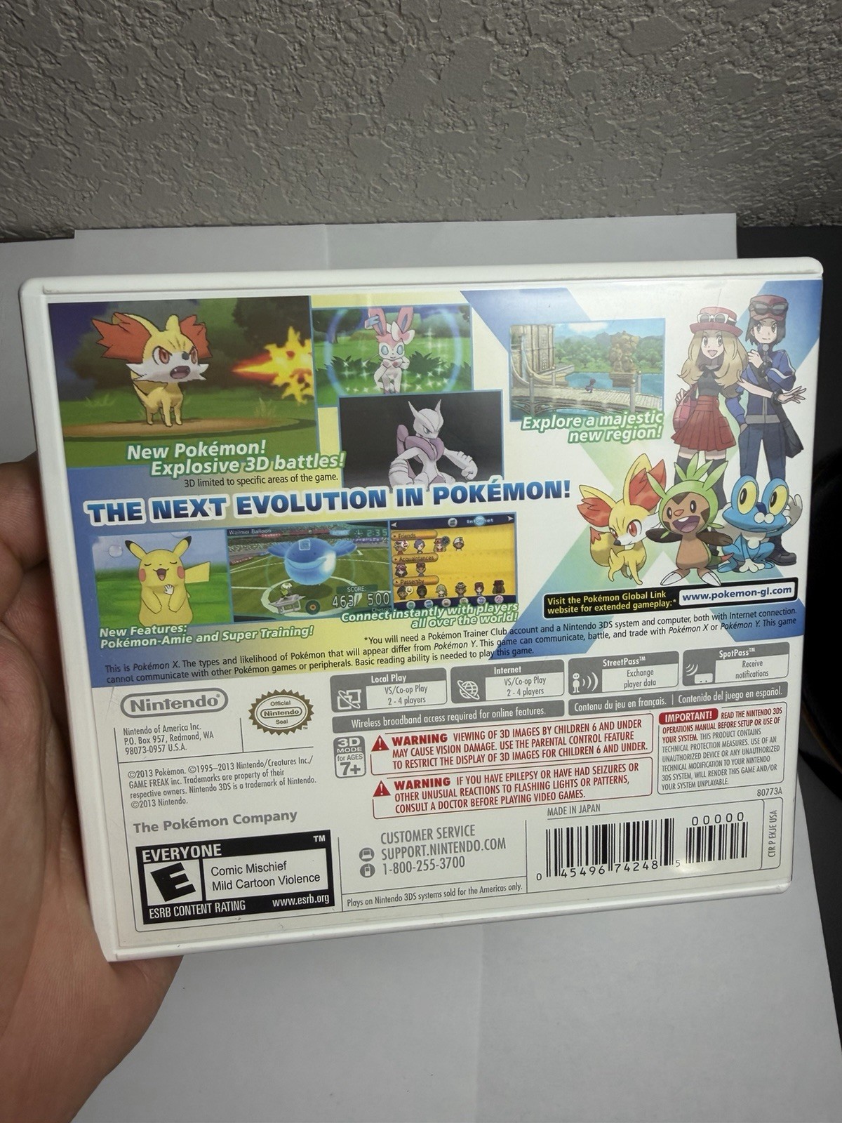 Pokemon X (Nintendo 3DS) CIB Tested & Working