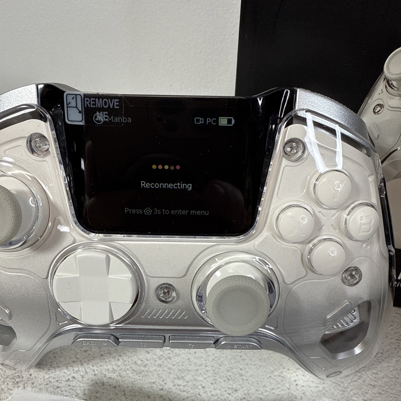 Manba One Color Interactive Screen Wireless Gaming Controller Charging Base Open