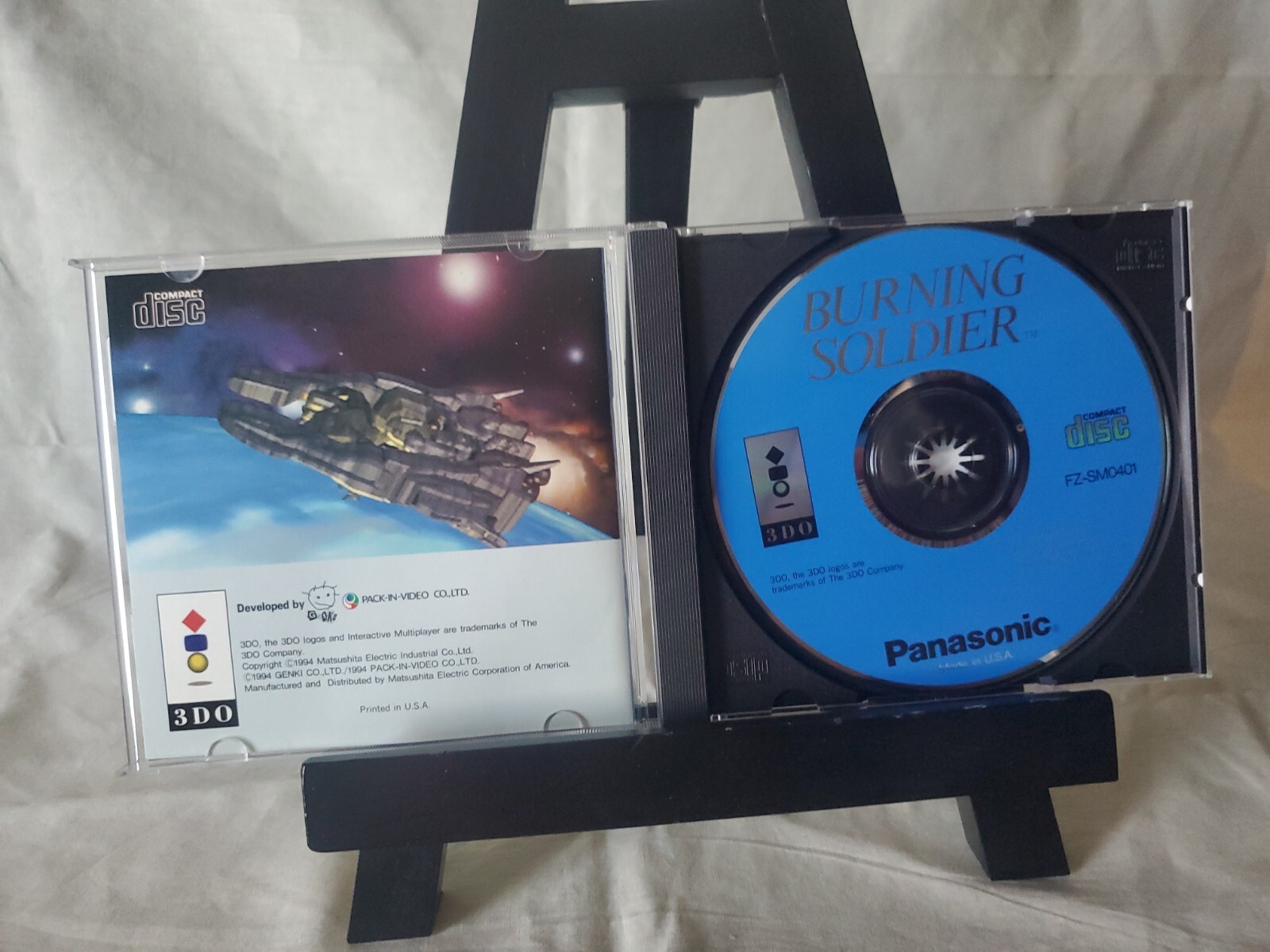 Burning Soldier Panasonic 3DO Long Box Complete Works Or Money Back