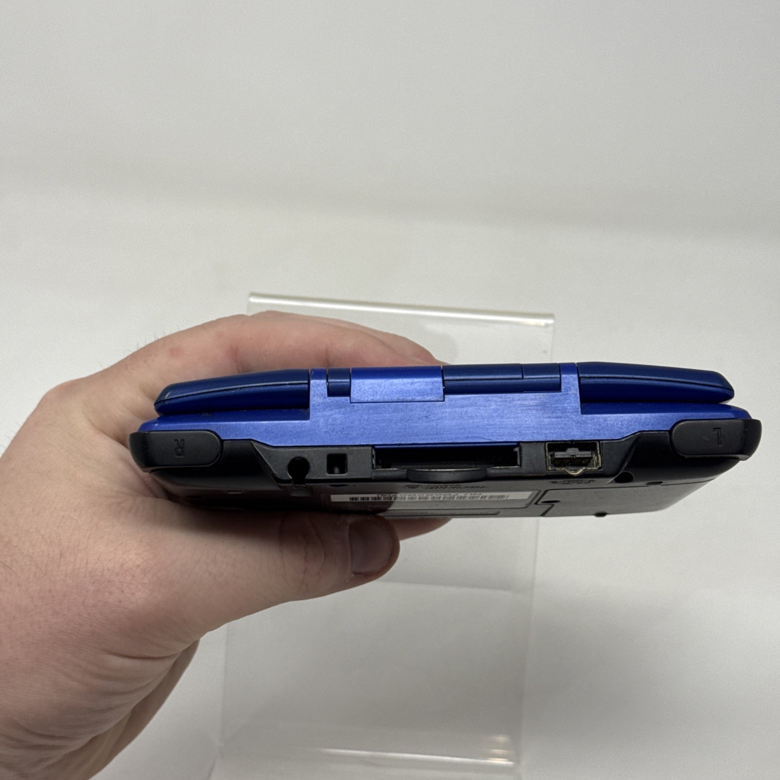 Nintendo DS Blue NTR-001 Handheld System Console (No Stylus or Charger) Tested