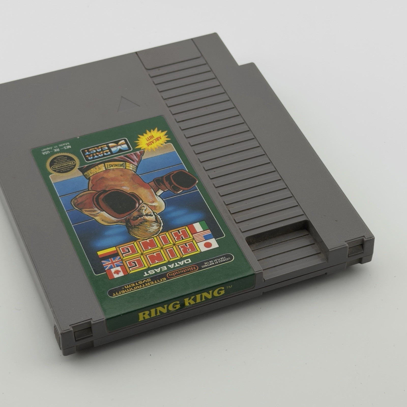 Ring King NES Nintendo Game Cartridge Data East Japan 1985 Boxing Game