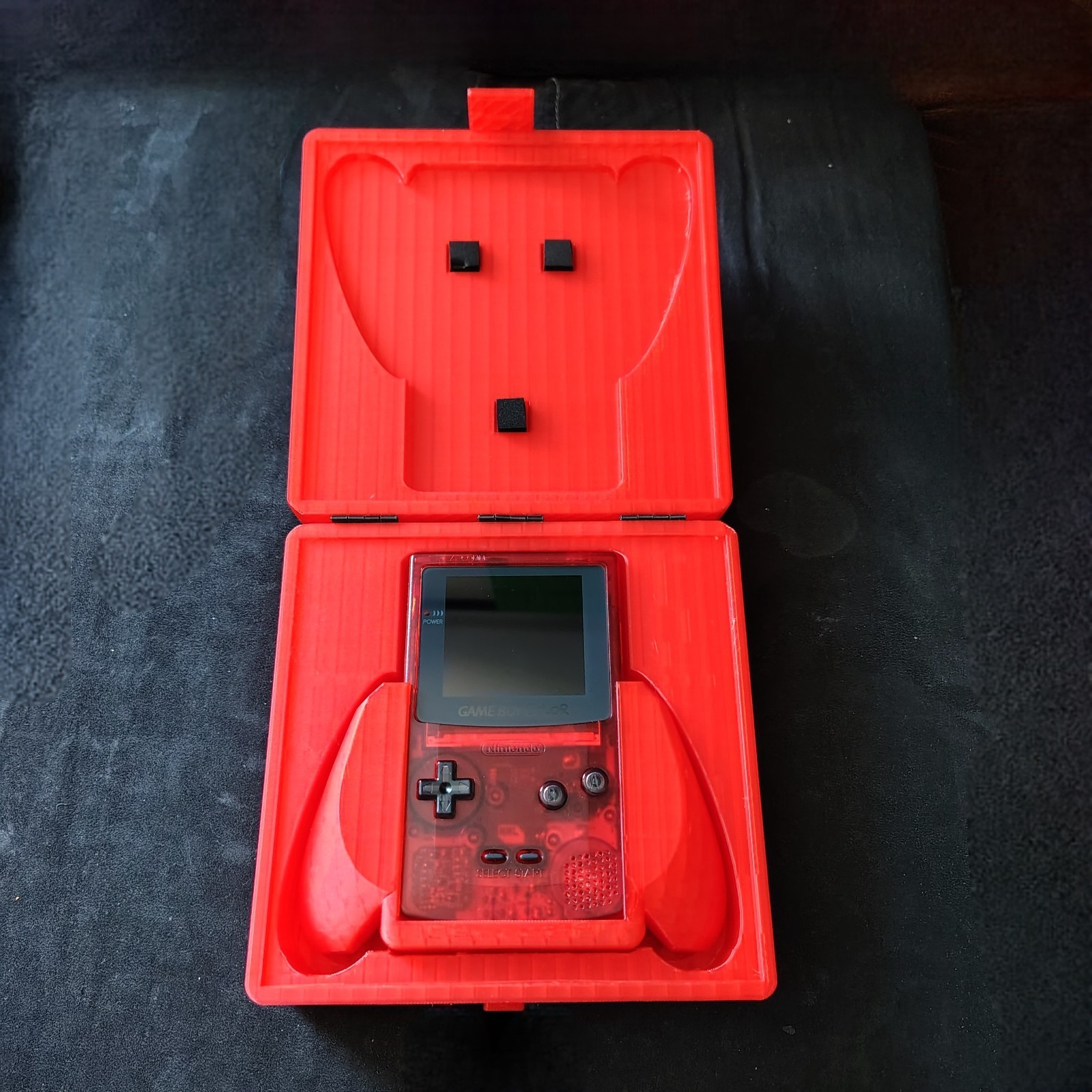 SUPER Upgraded Game Boy Color w/IPS, HDMI, USB-C, Amp, LEDs, Box & Grip