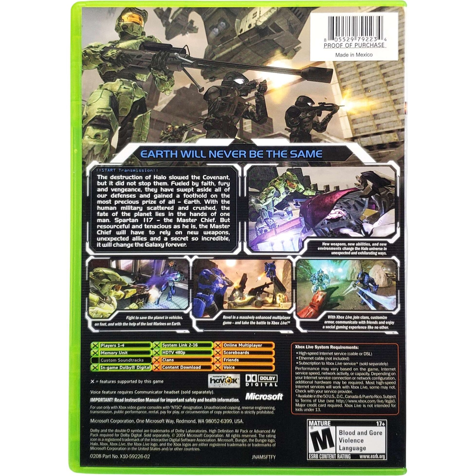 Halo 2 Platinum Hits – Microsoft Xbox Tested 1Y Guarantee