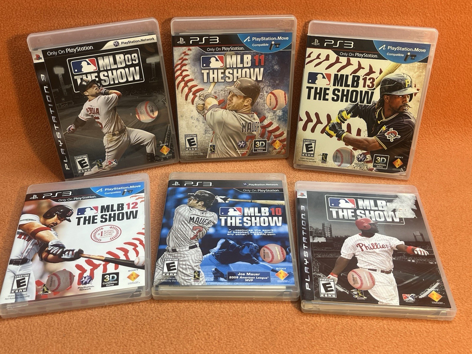 MLB Show 08 09 10 11 12 13 PlayStation 3 PS3 Game Bundle Lot Baseball Complete!