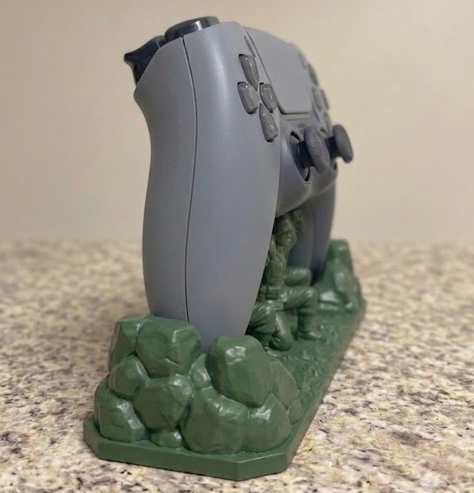 PS5 Controller Stand Toy-Soldier MODULAR HandPainted Custom Display-Art Army Men