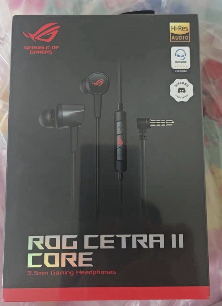 (New) ASUS ROG Cetra II Core 3.5mm in-Ear Gaming Headphones (Black)