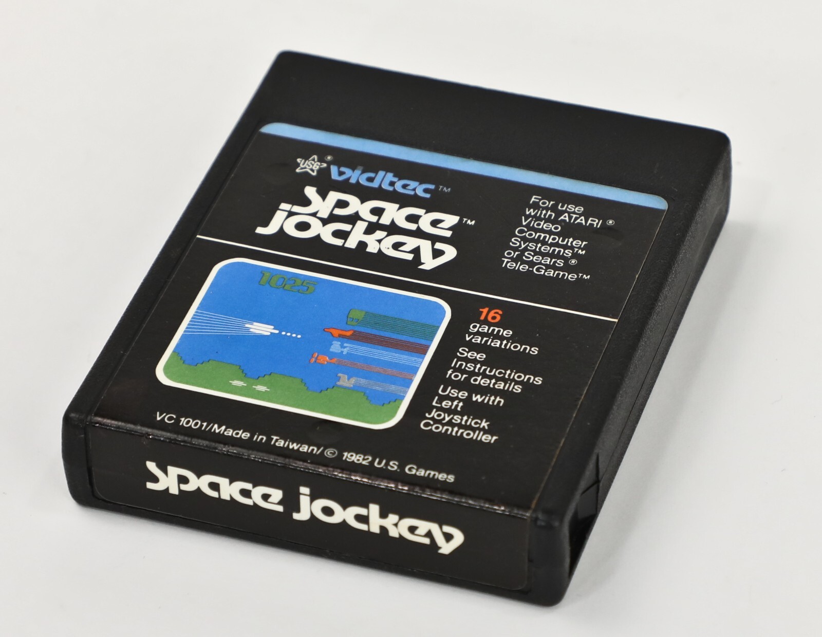 Atari 2600 Vidtec SPACE JOCKEY Video Game Cartridge Only, CLEAN TESTED WORKING