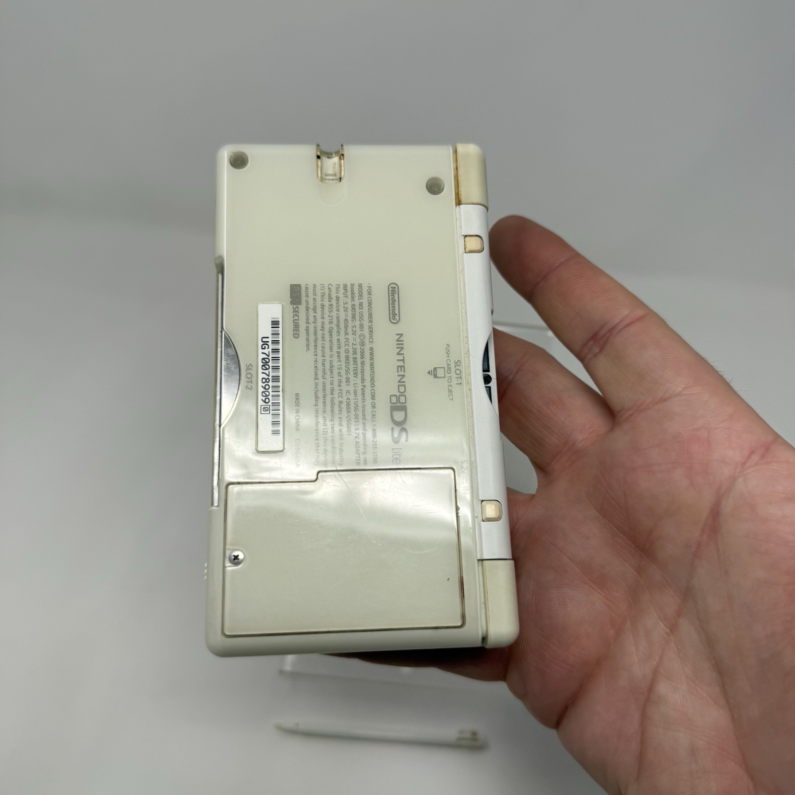 Nintendo DS Lite Handheld Console – White w/ Stylus Tested and Working
