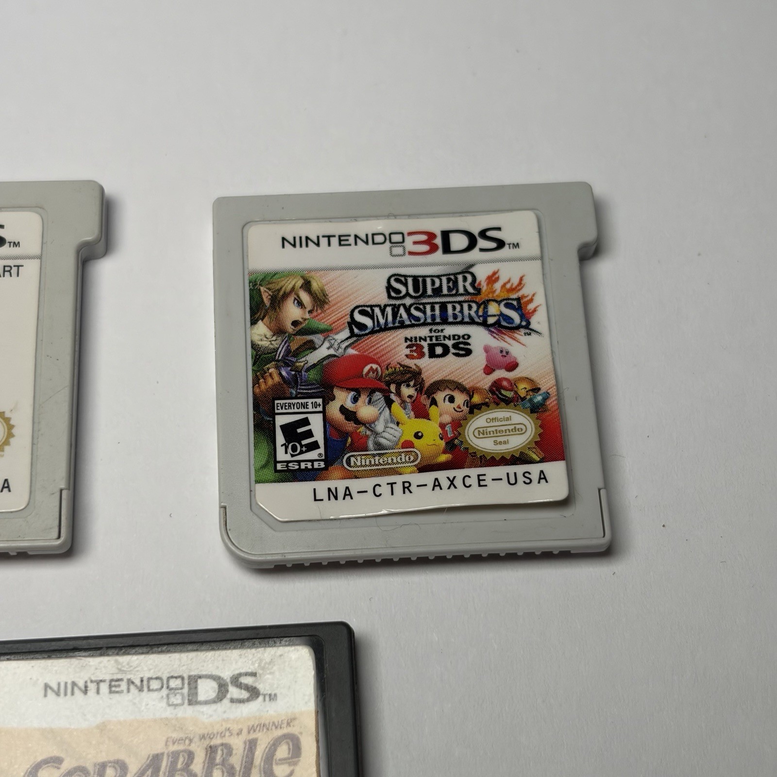 Nintendo DS & 3DS Lot – Rabbids travel in time, Super smash bros, Scrabble
