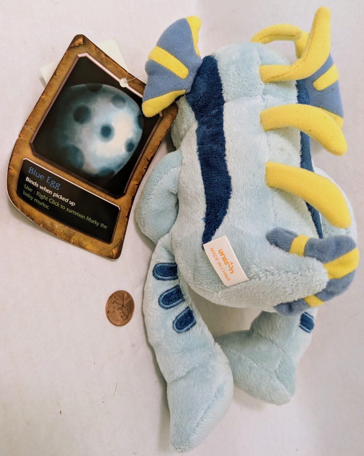Blizzard WoW.World of Warcraft.Blue MURKY.Murloc Plush Toy w/ tag.NWT.2014