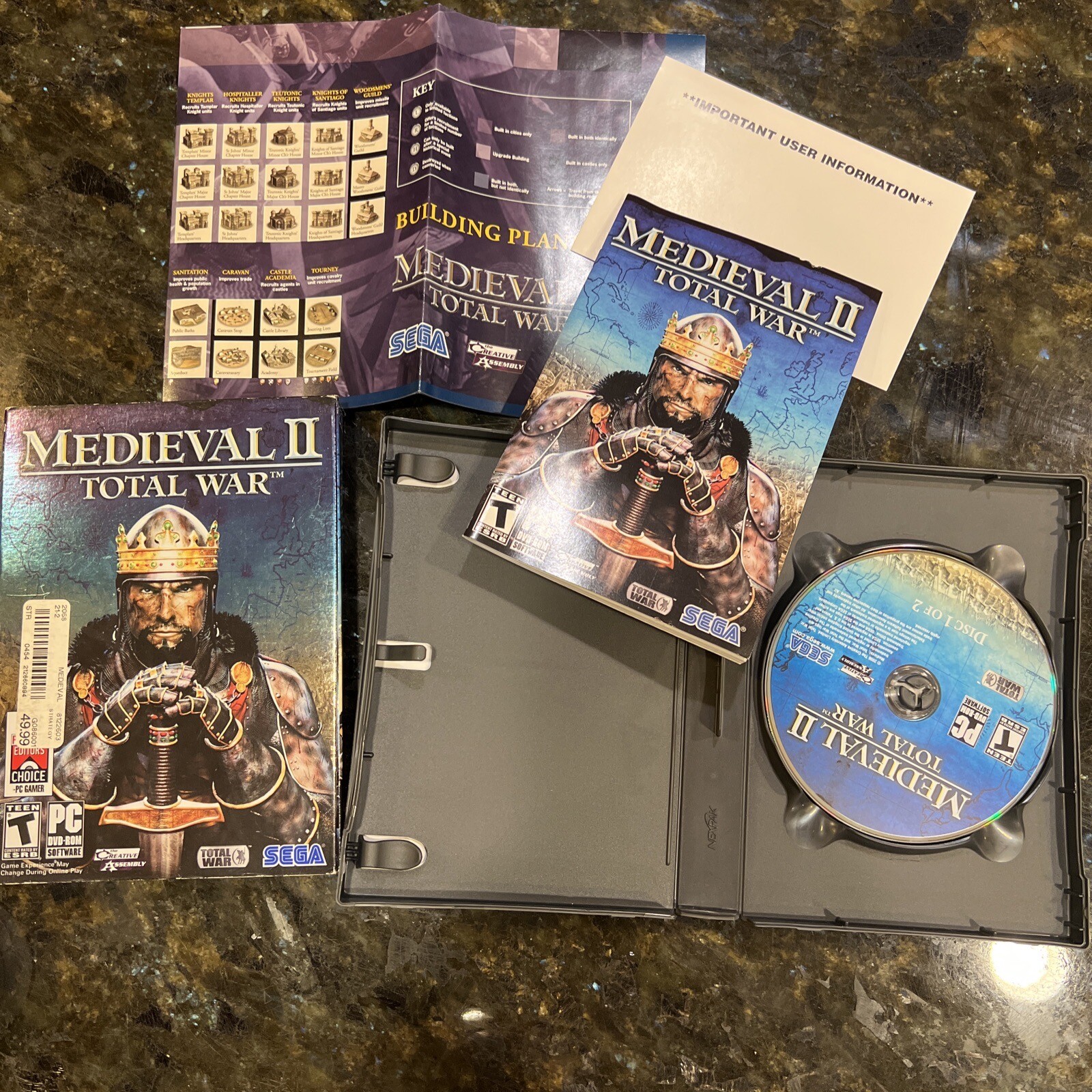 6 PC DVD-Rom Games Hellgate, Medieval II Total War, World Of WarCraft, Sims Lot