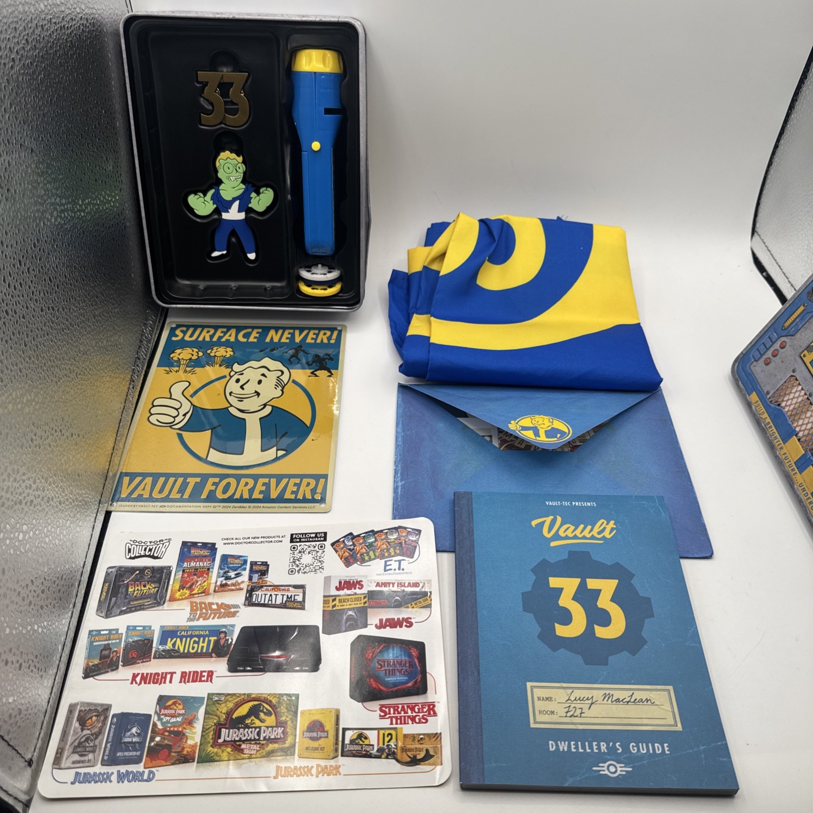 Doctor Collector Fallout Vault 33 Lucy’s Dweller Kit Brand New Open Box