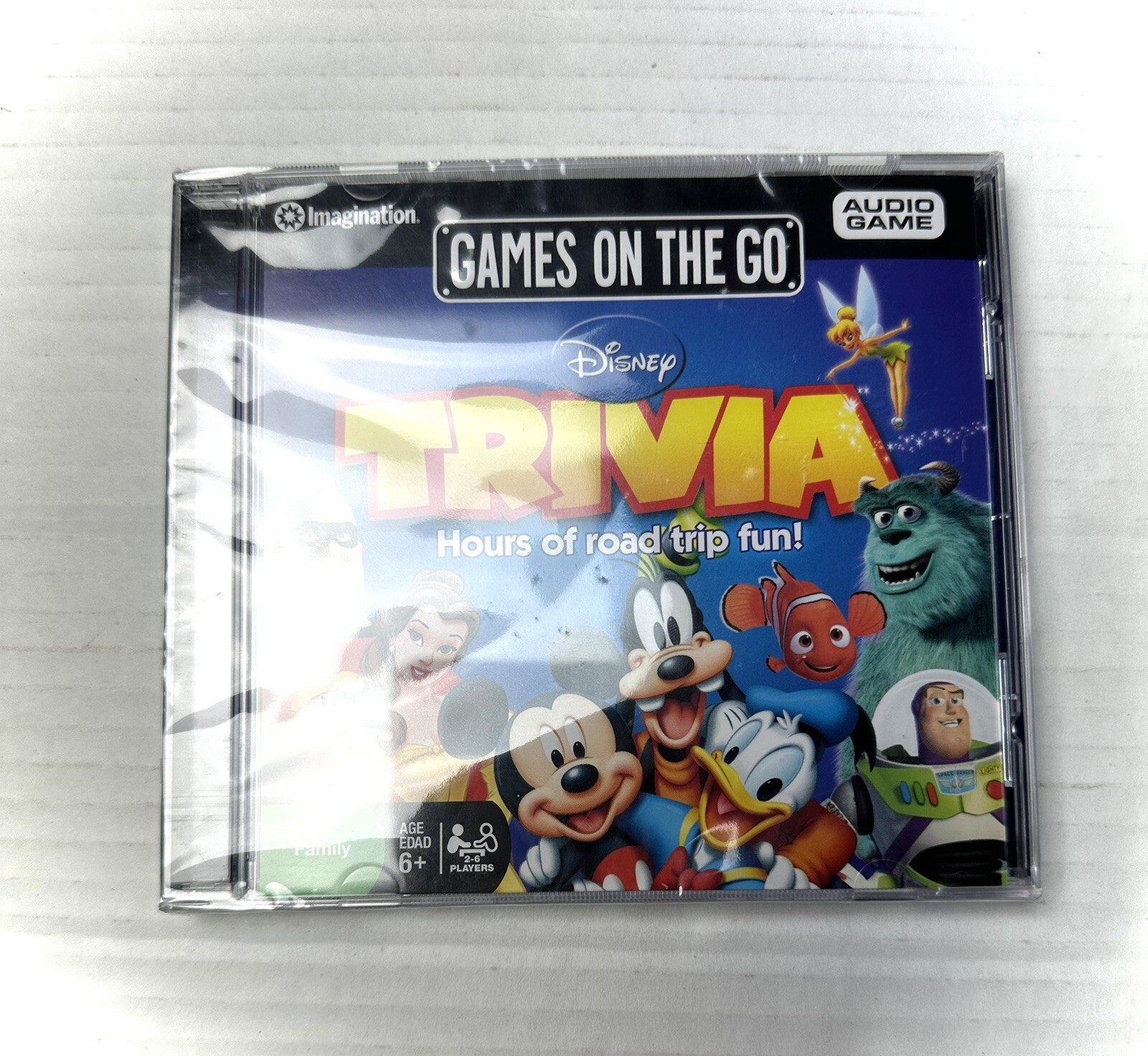 Games On The Go: Disney Trivia (Audio Game) Imagination Hours of Road Fun CIB