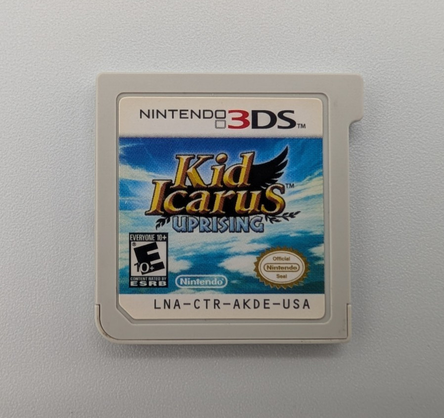Kid Icarus: Uprising (Nintendo 3DS, 2012) – BIG BOX – CIB with cards and stand