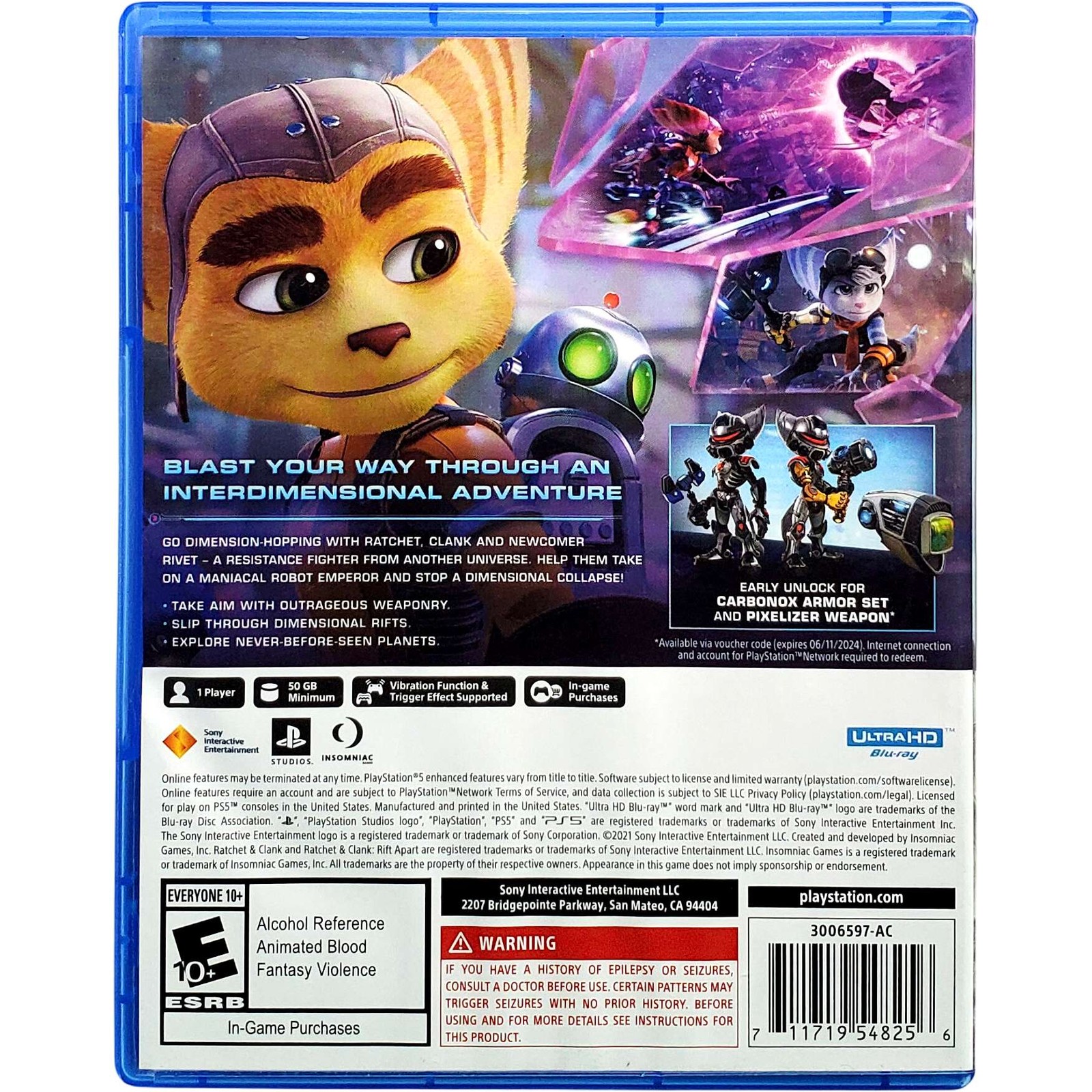 Ratchet & Clank Rift Apart Launch Edition – Sony Playstation 5 PS5 1Y Guarantee