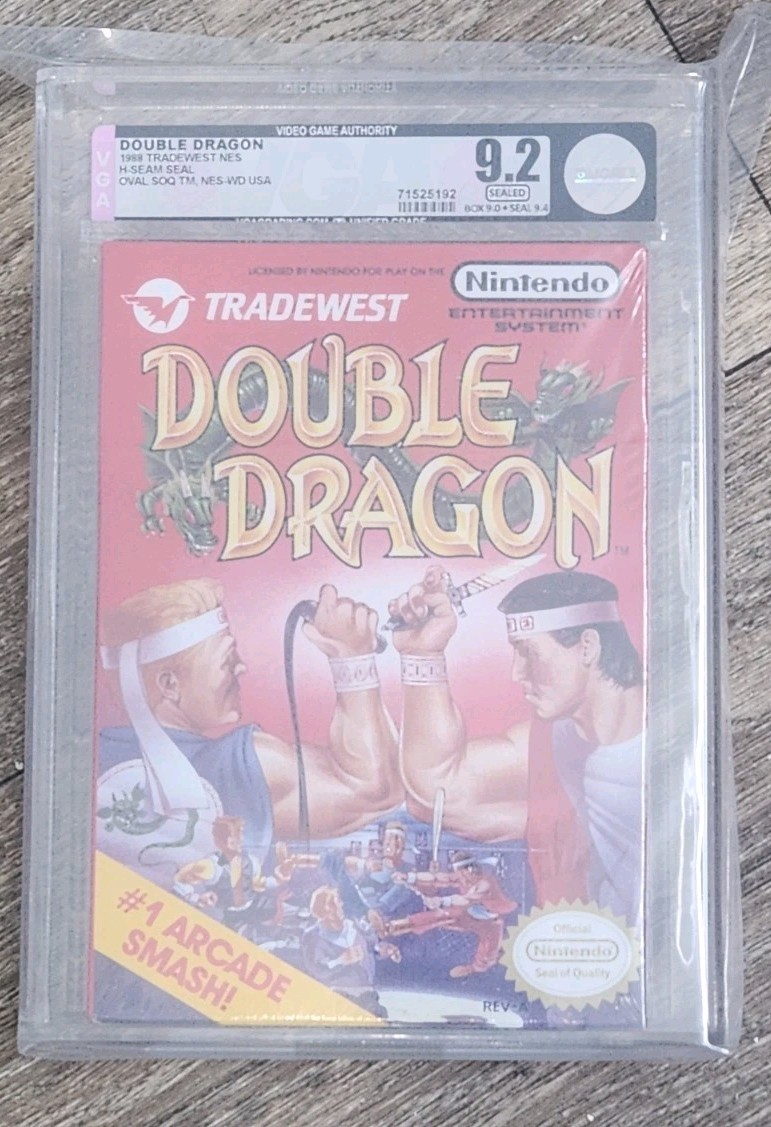 Double Dragon NES VGA 9.4 Seal (85+), 9.0 Box (80+), 9.2 (85) Ovrall NOT PSA/CGC